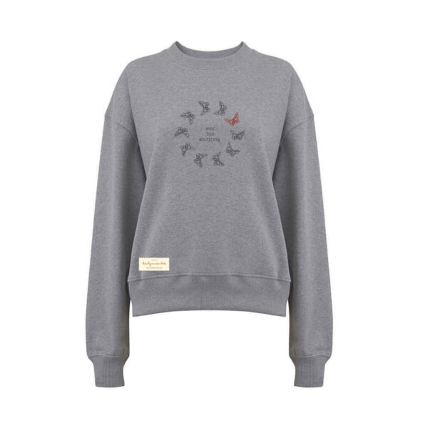 Grey Butterfly Sweater