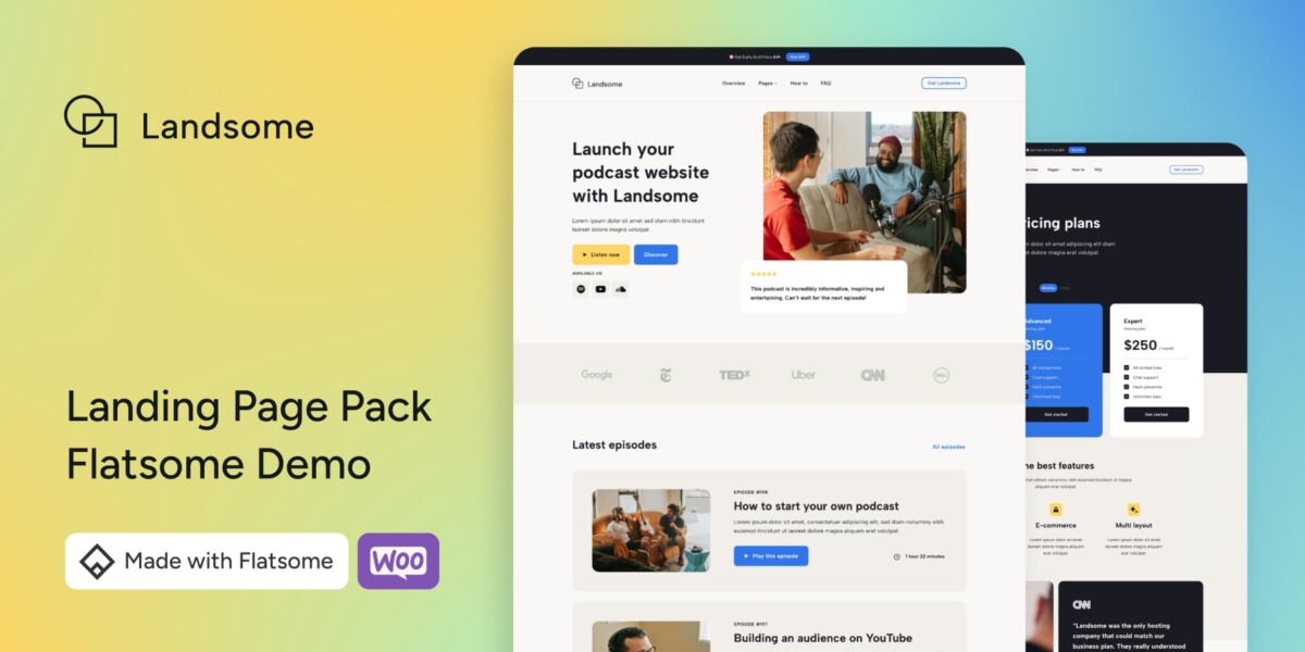 Landsome - Landing Pages Demo - Flatsome WooCommerce Theme